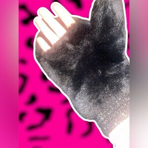 Y2k fuzzy fingerless mittens